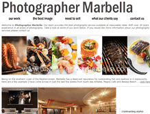 Tablet Screenshot of photographermarbella.com